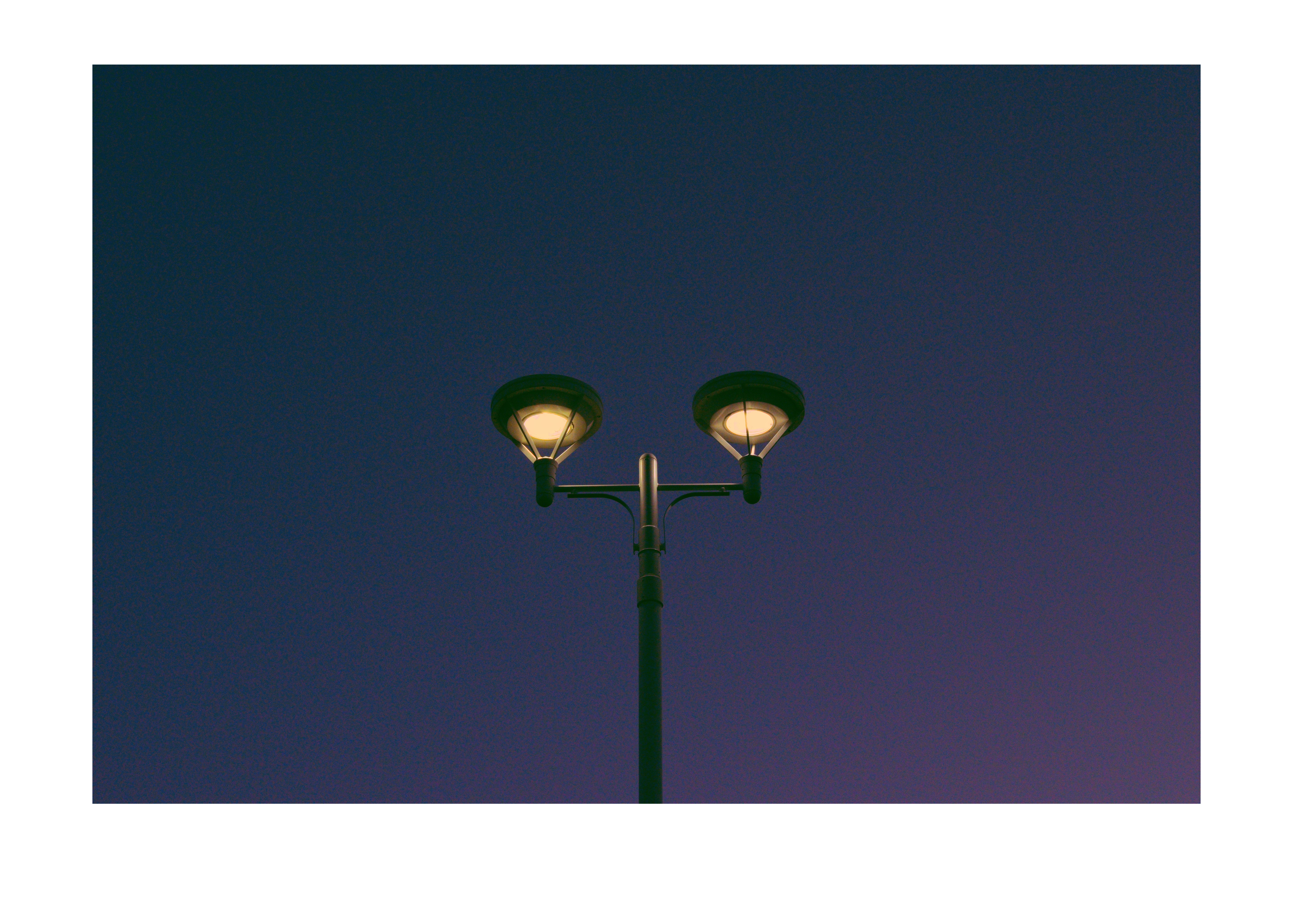 evening lamppost